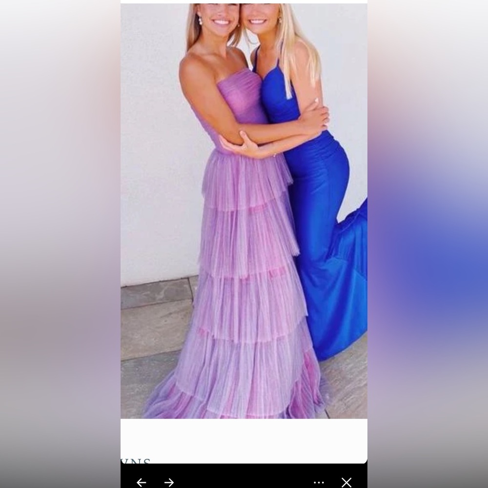 Purple prom dress